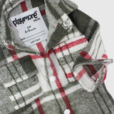 Long-Sleeved Red/Olive Checkered Shirt - Ourkids - Playmore