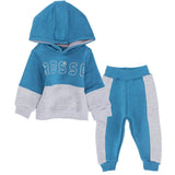 Long-Sleeved Rosso Fleeced Hooded Pajama - Ourkids - Rosso