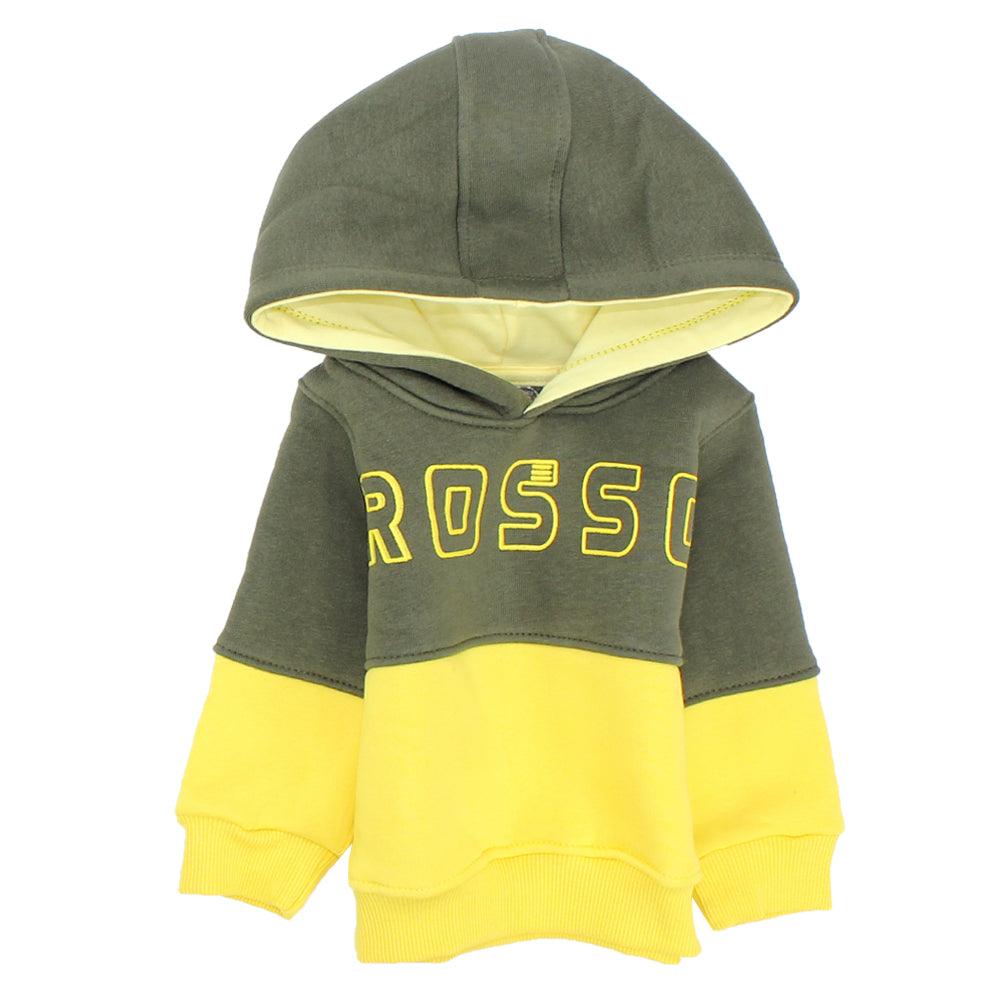 Long-Sleeved Rosso Fleeced Hooded Pajama - Ourkids - Rosso