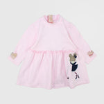 Long-Sleeved Ruffly Dress - Ourkids - Quokka