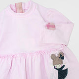 Long-Sleeved Ruffly Dress - Ourkids - Quokka