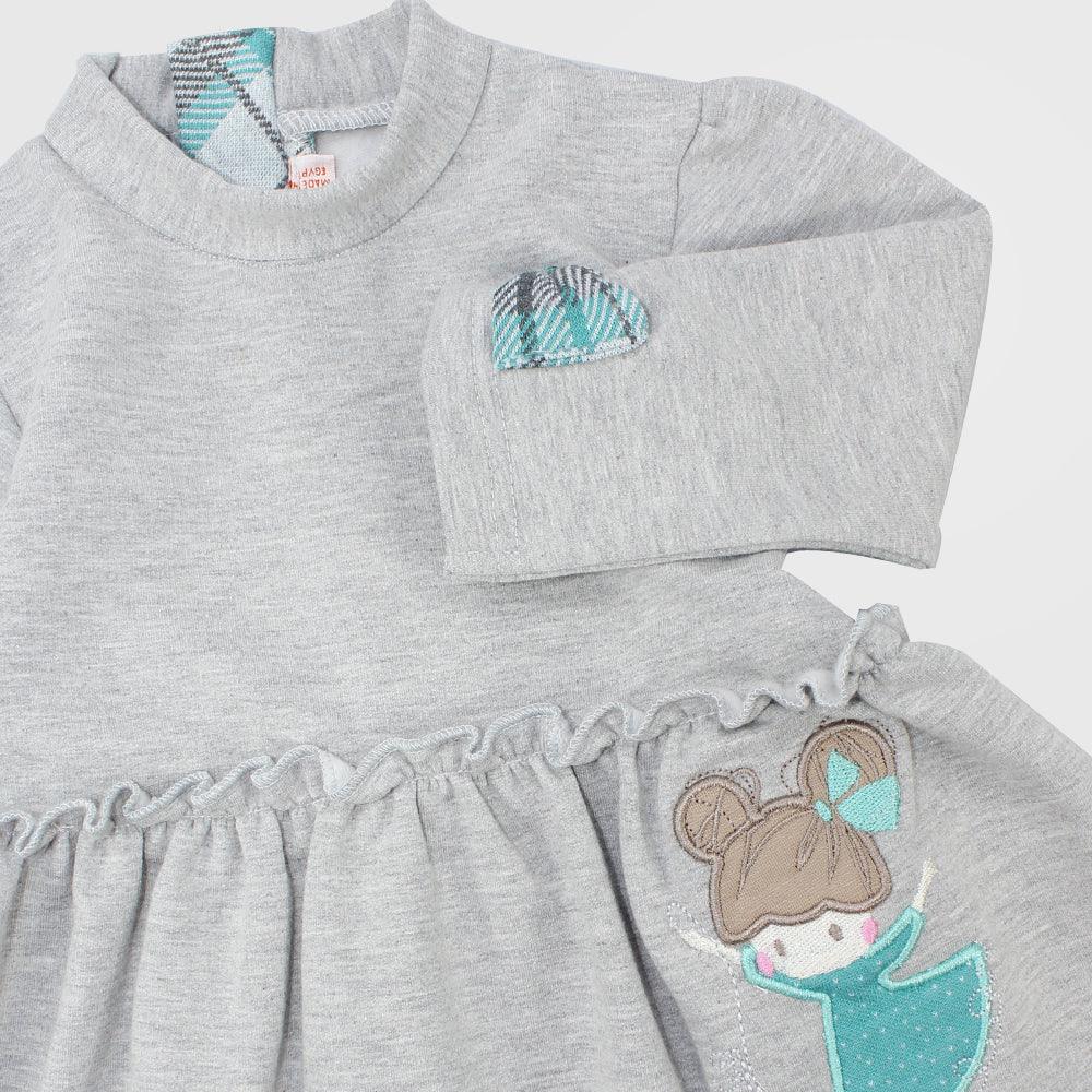 Long-Sleeved Ruffly Dress - Ourkids - Quokka