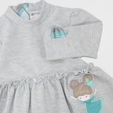 Long-Sleeved Ruffly Dress - Ourkids - Quokka