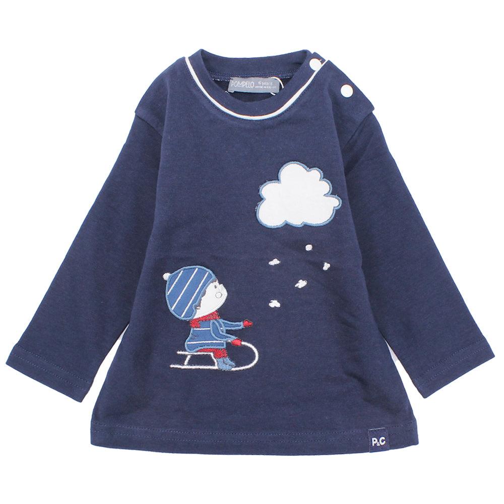 Long-Sleeved Snowy Pullover - Ourkids - Pompelo