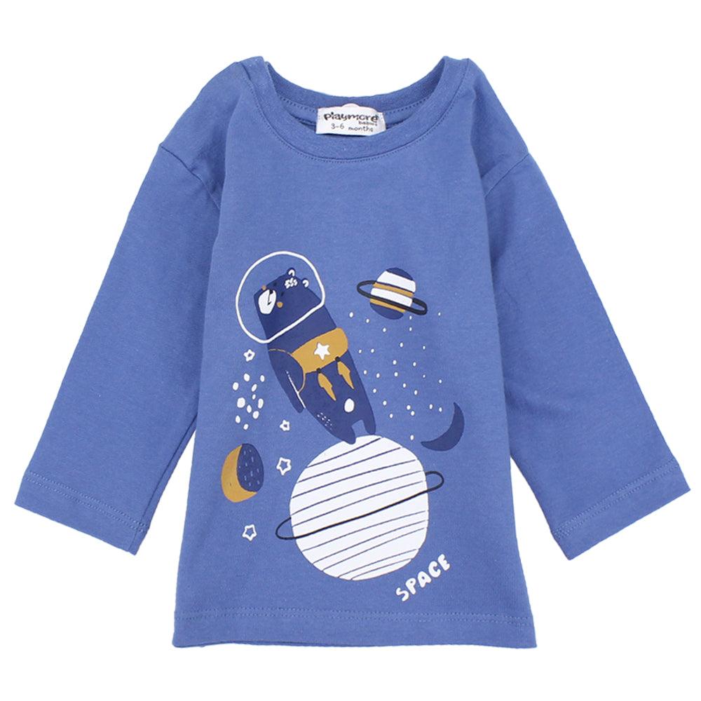 Long-Sleeved Space T-shirt - Ourkids - Playmore