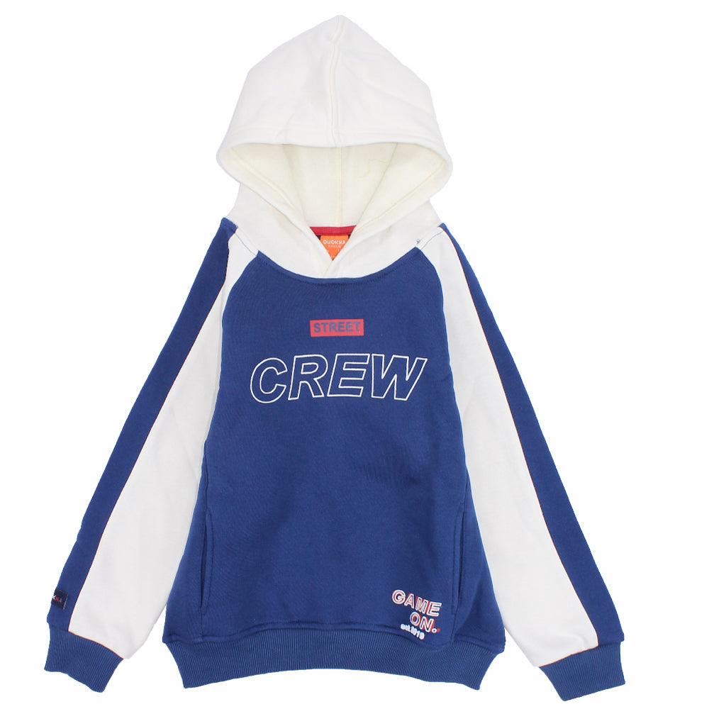 Long-Sleeved Street Crew Fleeced Hoodie - Ourkids - Quokka