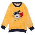 Long-Sleeved Super Hero Velvet Pajama - Ourkids - Ourkids