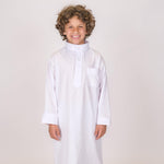 Long-Sleeved White Jilbab - Ourkids - Al-Tabarak