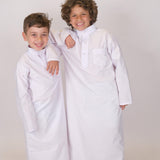 Long-Sleeved White Jilbab - Ourkids - Al-Tabarak