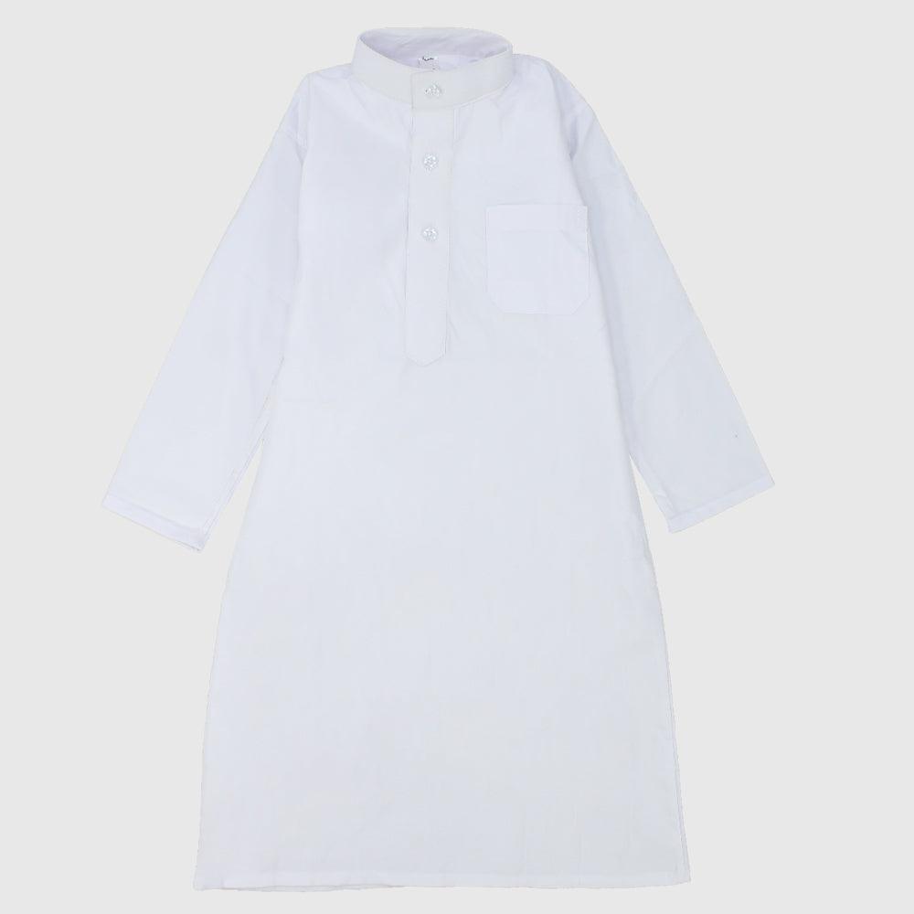 Long-Sleeved White Jilbab - Ourkids - Al-Tabarak