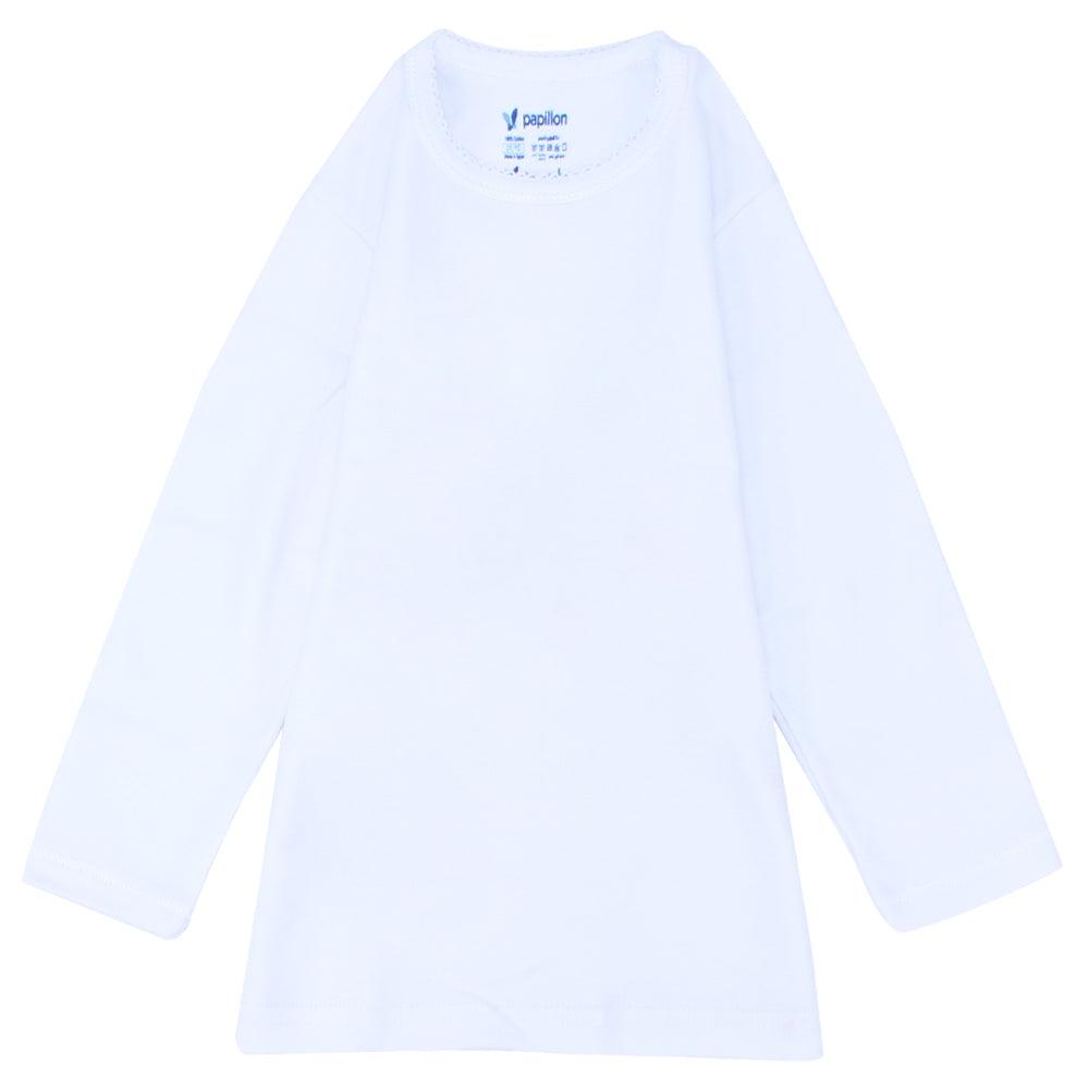 Long-Sleeved White Undershirt - Ourkids - Papillion