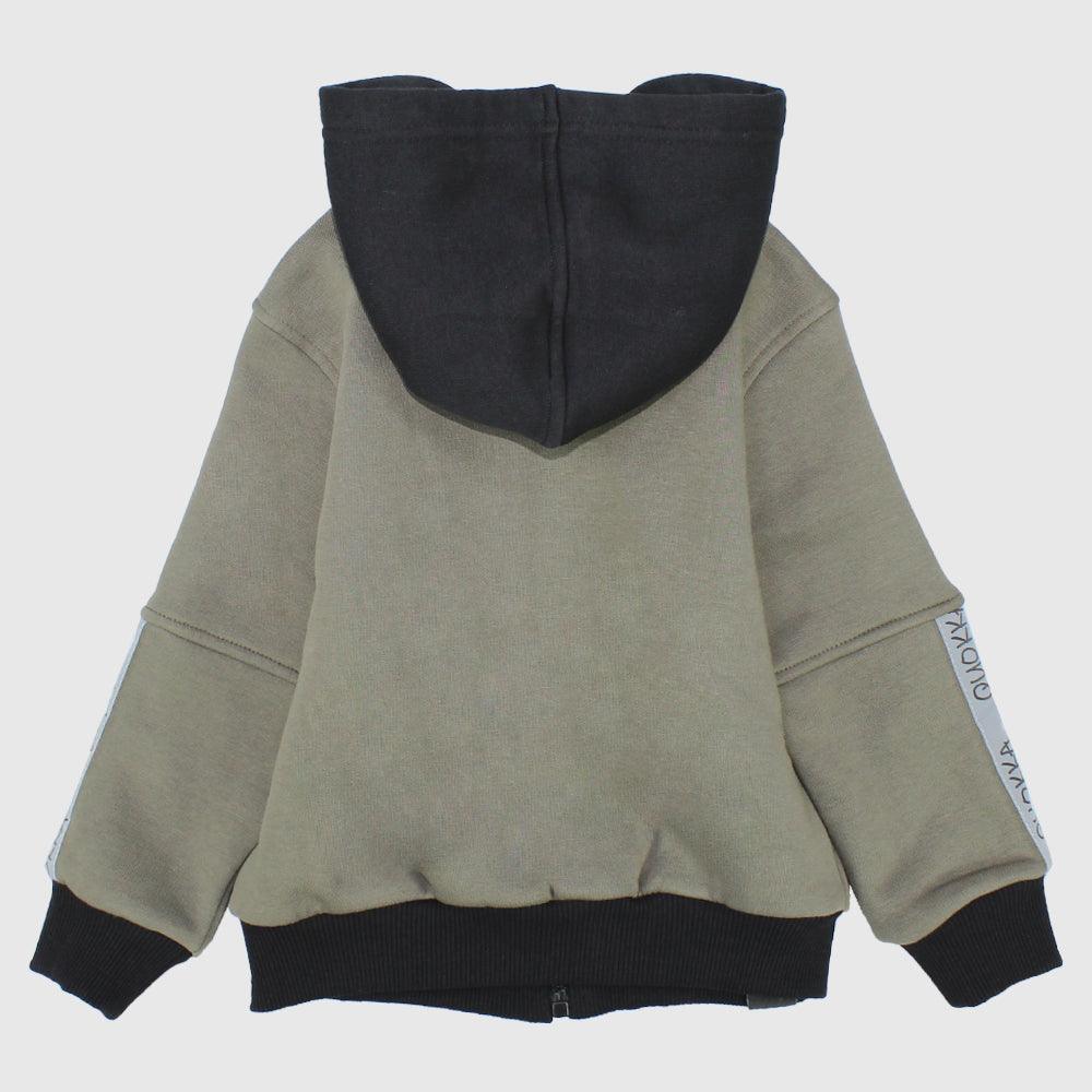 Long-Sleeved Zip-Up Hoodie - Ourkids - Quokka