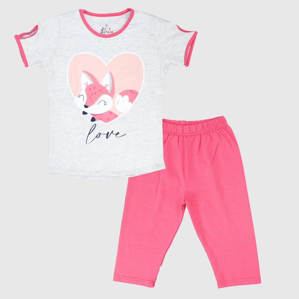 Lovely Fox Short-Sleeved Pajama - Ourkids - JOKY