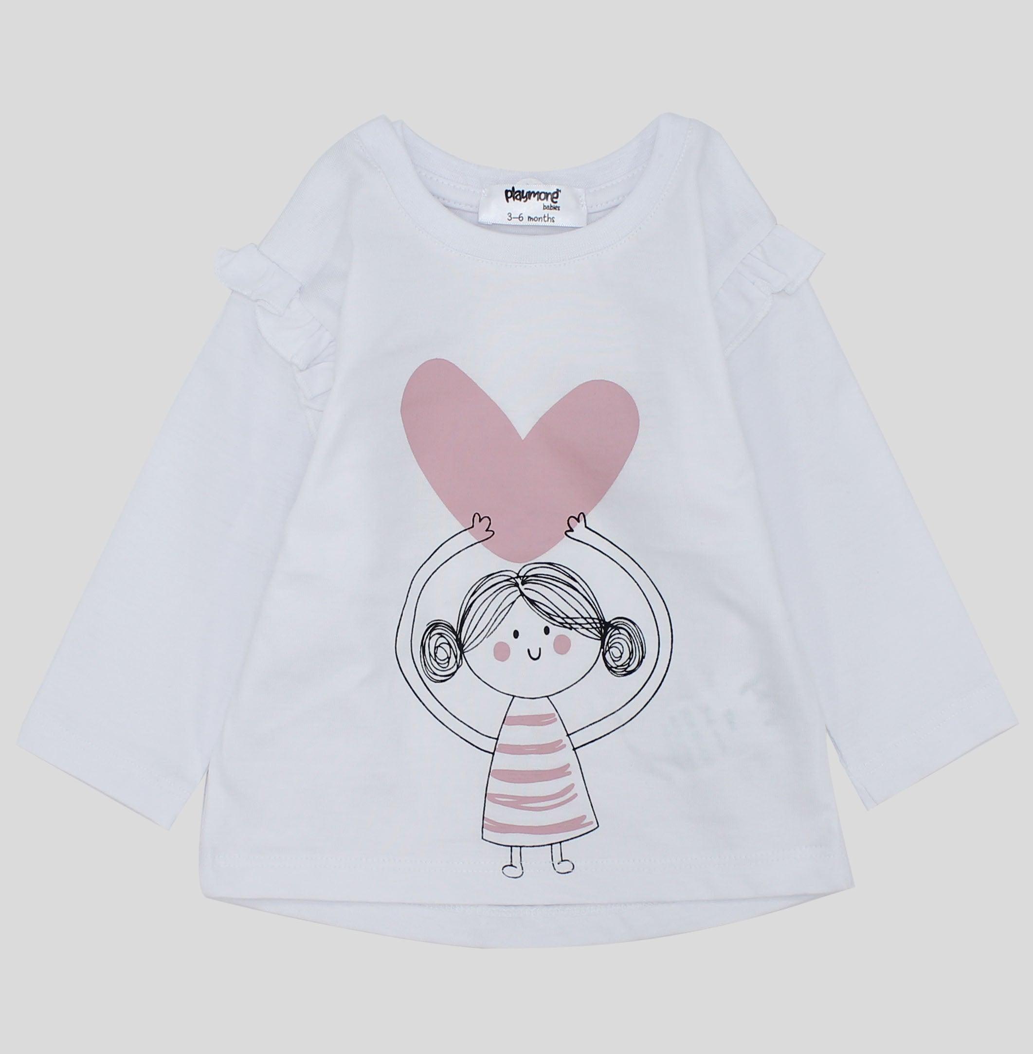 Lovely Girl Long-Sleeved T-shirt - Ourkids - Playmore