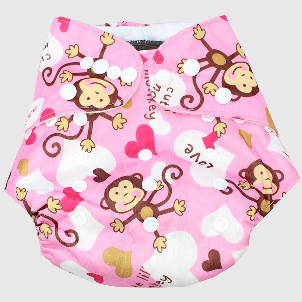 Lovely Monkey Adjustable And Reusable Diaper - Ourkids - Global