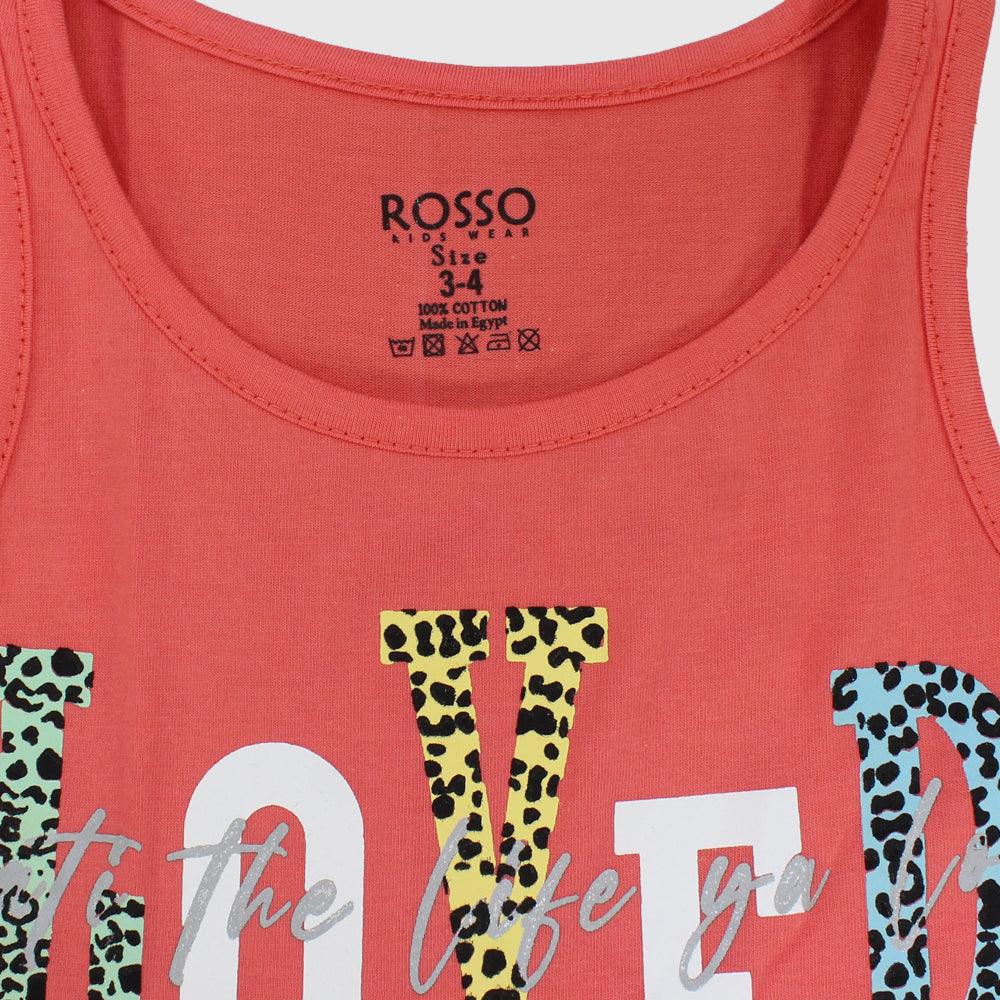 Lovely Sleeveless Dress - Ourkids - Rosso