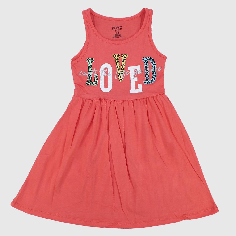 Lovely Sleeveless Dress - Ourkids - Rosso