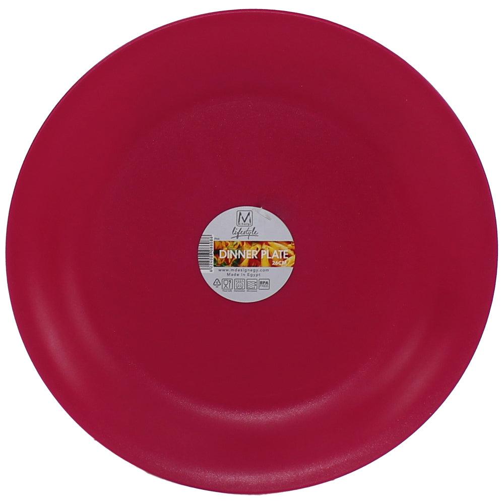M Design Lifestyle Plastic Serving Platter, 26 cm - Fuchsia - Ourkids - M Design