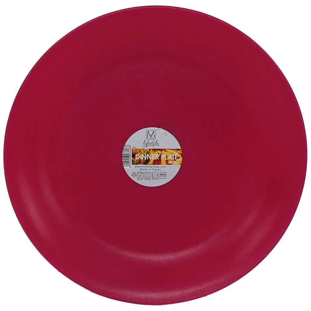 M Design Lifestyle Plastic Serving Platter, 26 cm - Fuchsia - Ourkids - M Design