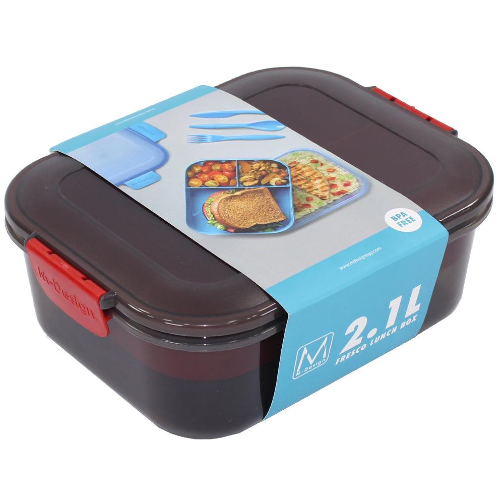 M Design Lunch Box, 2.1 Liter - Black - Ourkids - M Design
