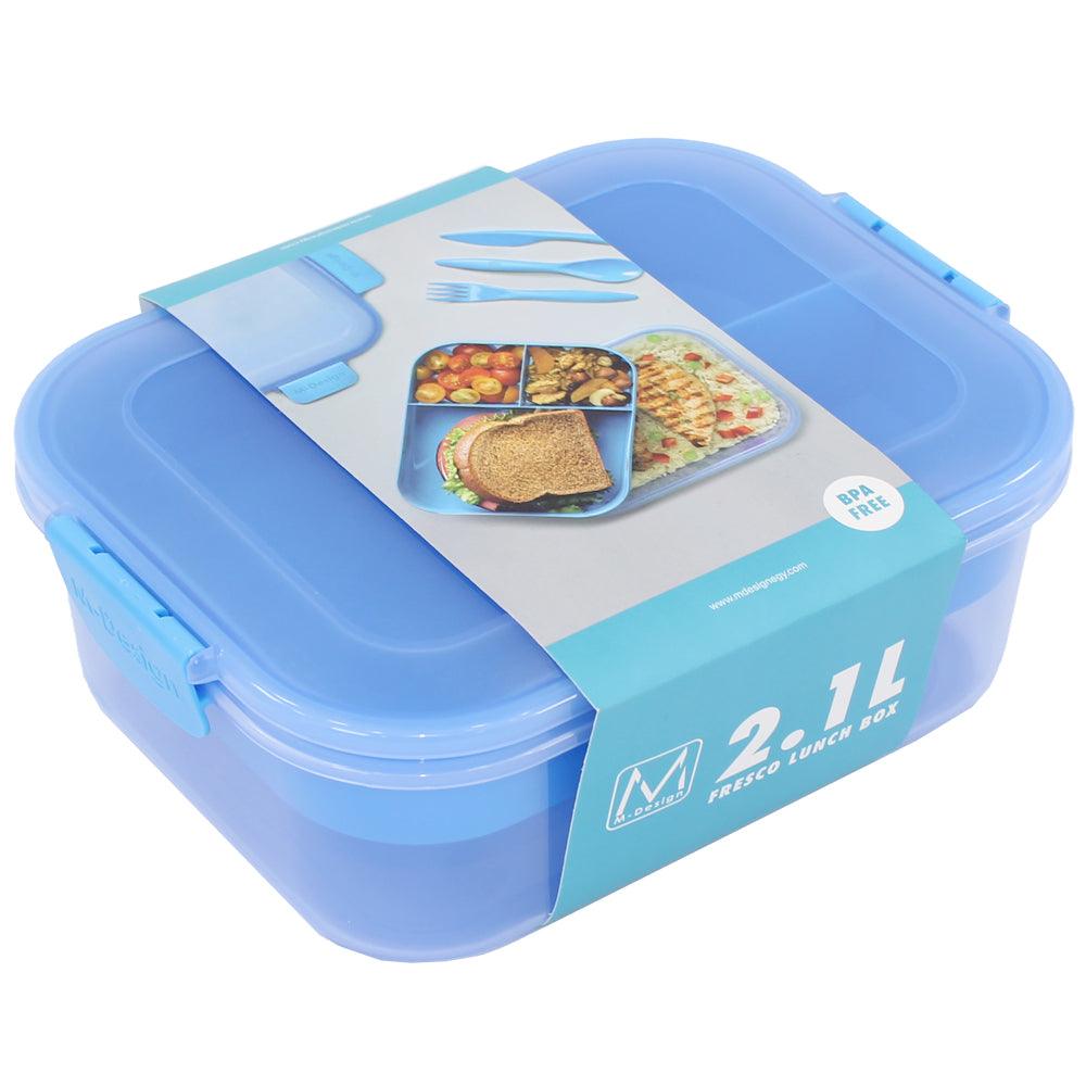 M Design Lunch Box, 2.1 Liter - Blue - Ourkids - M Design
