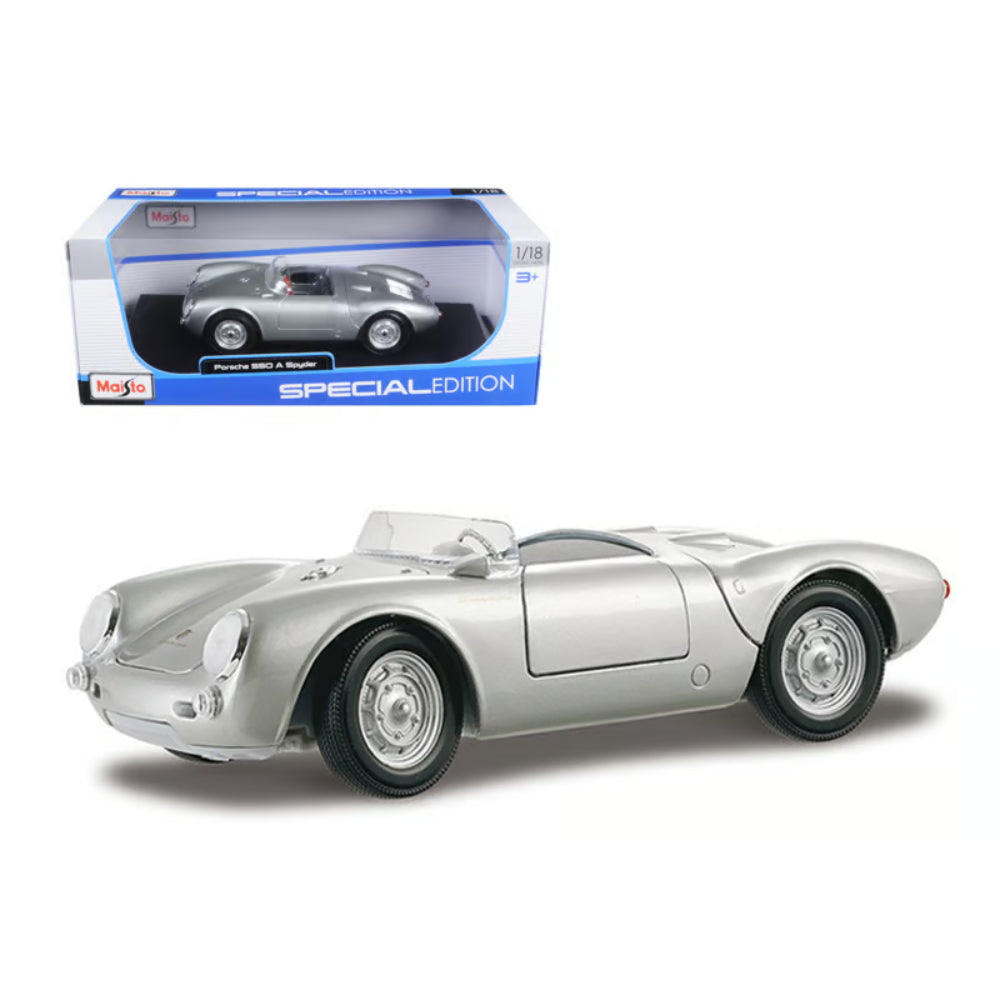Maisto Porsche 550 A Spyder Die-Cast Model – 1:18 Scale - Toys