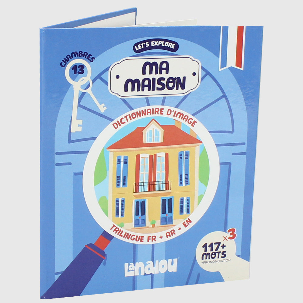 Ma Maison Picture Dictionary | French + AR & EN - Ourkids - Lanalou