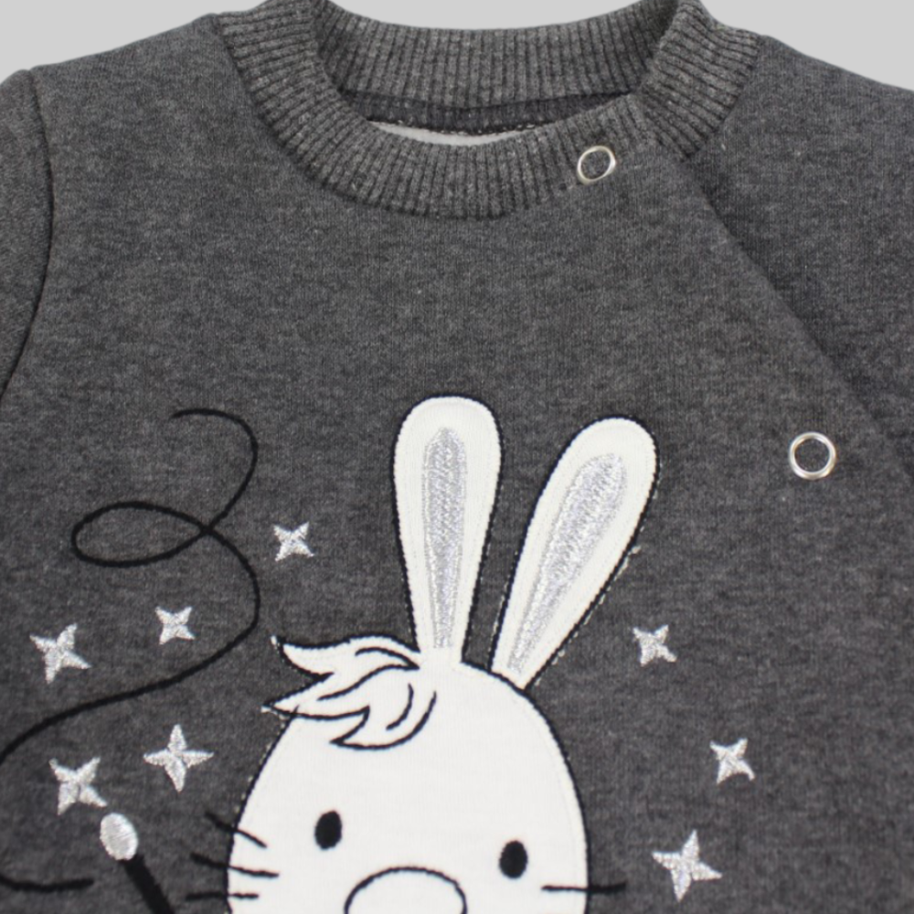 Magic Bunny Long-Sleeved Baby Footie - Ourkids - Al Sayad