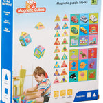 Magnetic Puzzle Blocks Toy for Kids - 18 Pieces - Ourkids - OKO