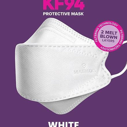 Maskon Adults KF94 - White (10 Pack) - Ourkids - MaskOn