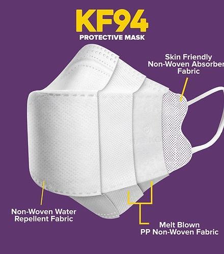 Maskon Adults KF94 - White (10 Pack) - Ourkids - MaskOn