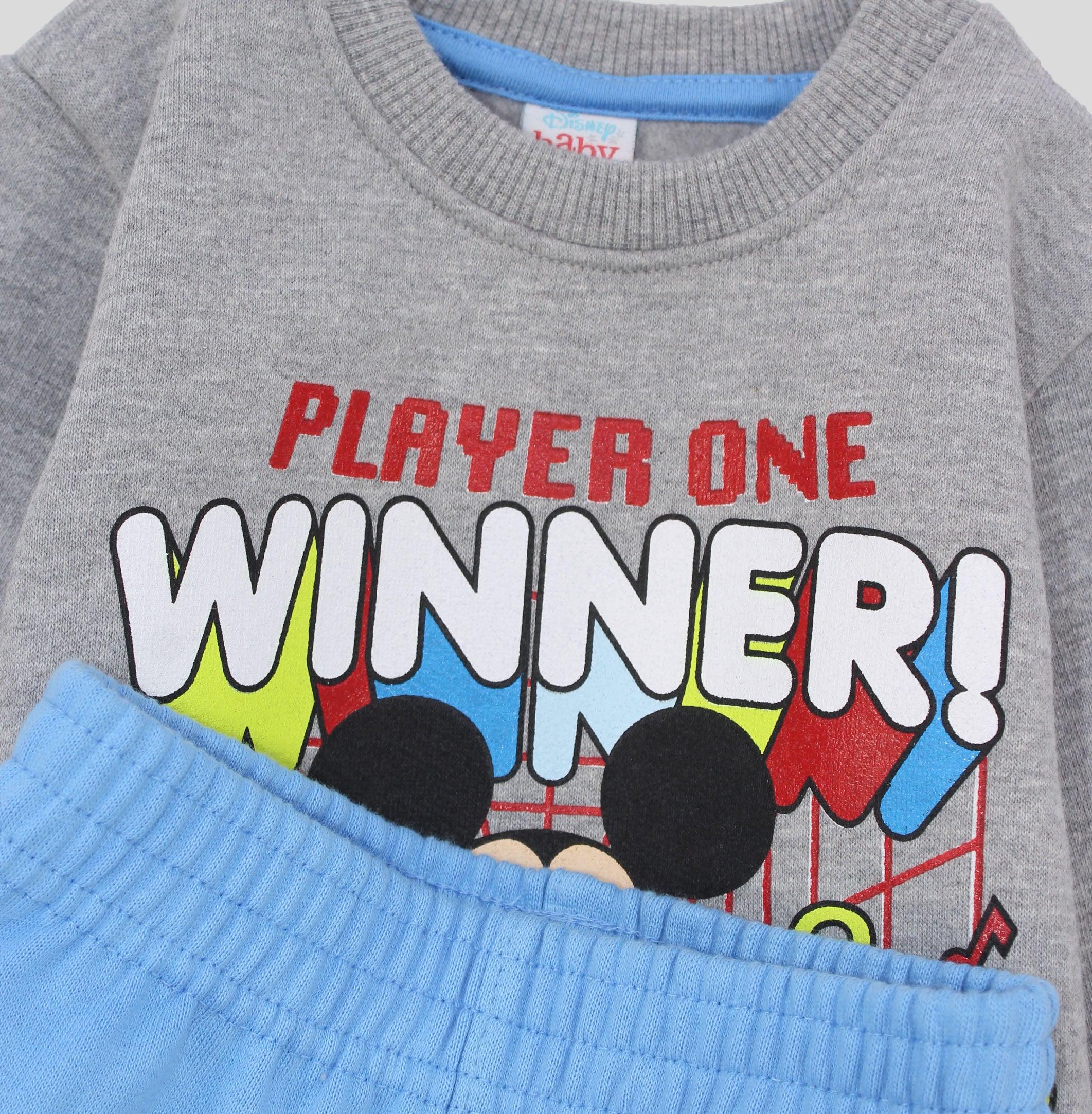 Mickey & Friends Long-Sleeved Fleeced Pajama - Ourkids - Morenella