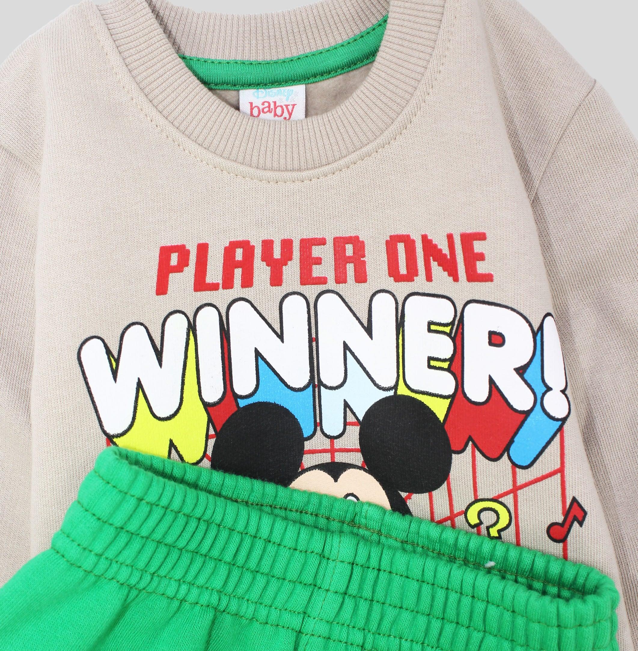 Mickey & Friends Long-Sleeved Fleeced Pajama - Ourkids - Morenella