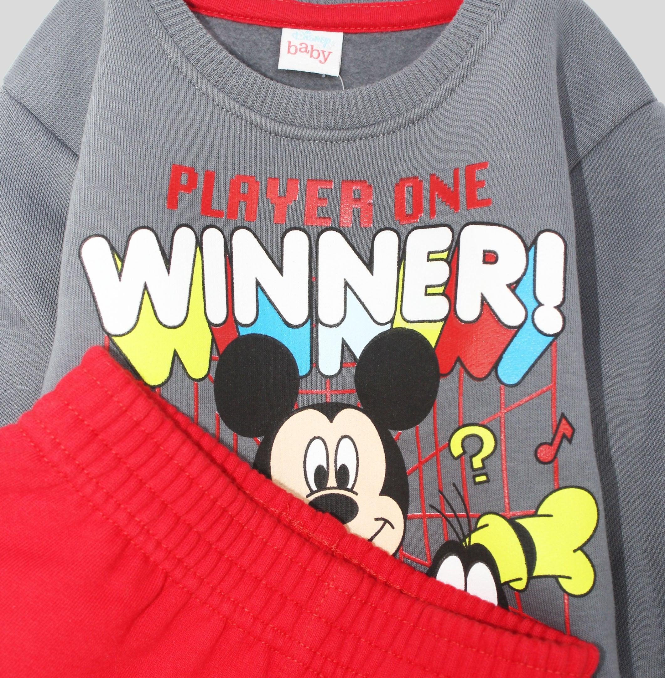 Mickey & Friends Long-Sleeved Fleeced Pajama - Ourkids - Morenella