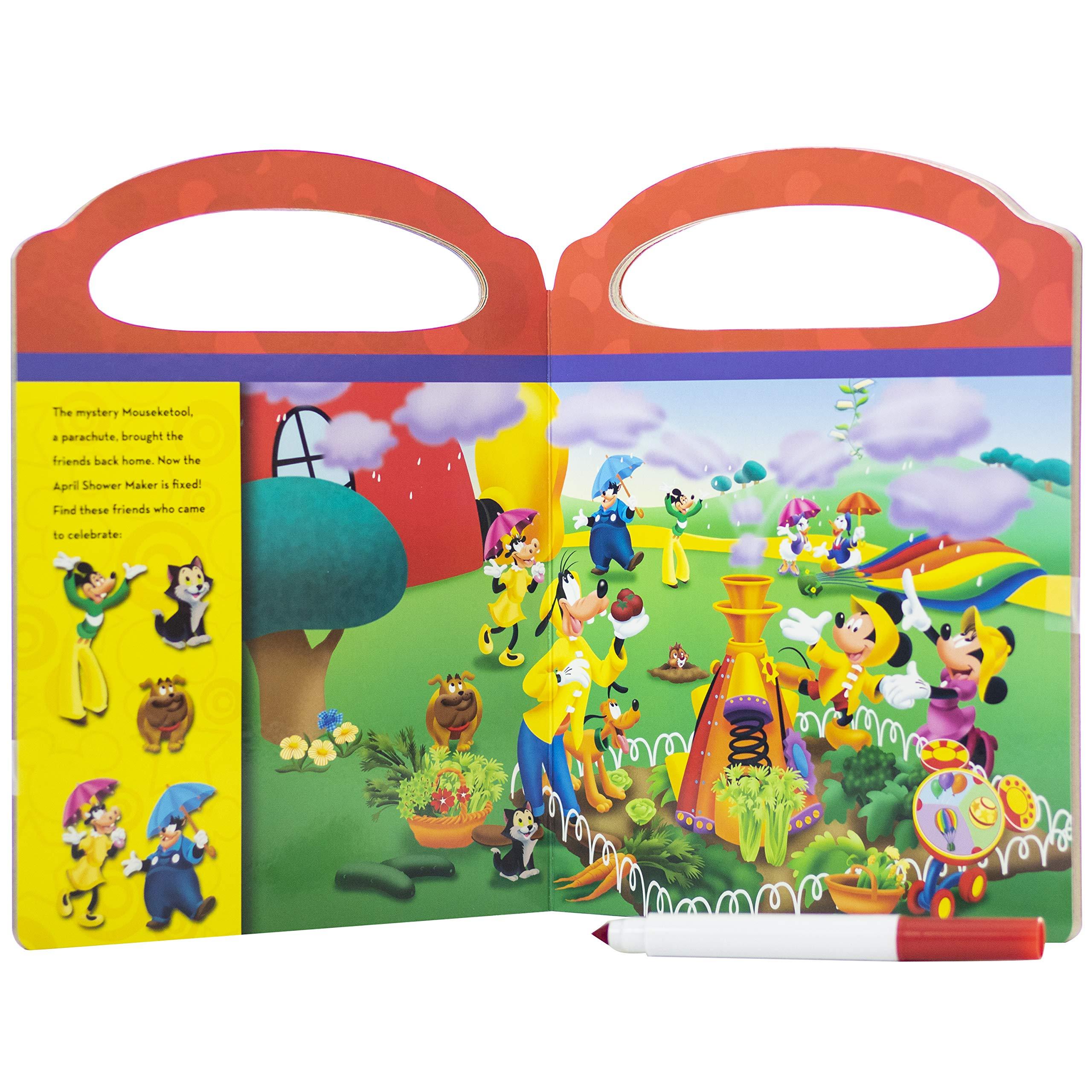 Mickey Mouse Clubhouse - Write-and-Erase Look and Find Wipe Clean Board - Ourkids - OKO