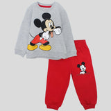 Mickey Mouse Long-Sleeved Fleeced Pajama - Ourkids - Morenella