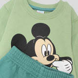 Mickey Mouse Long-Sleeved Fleeced Pajama - Ourkids - Morenella