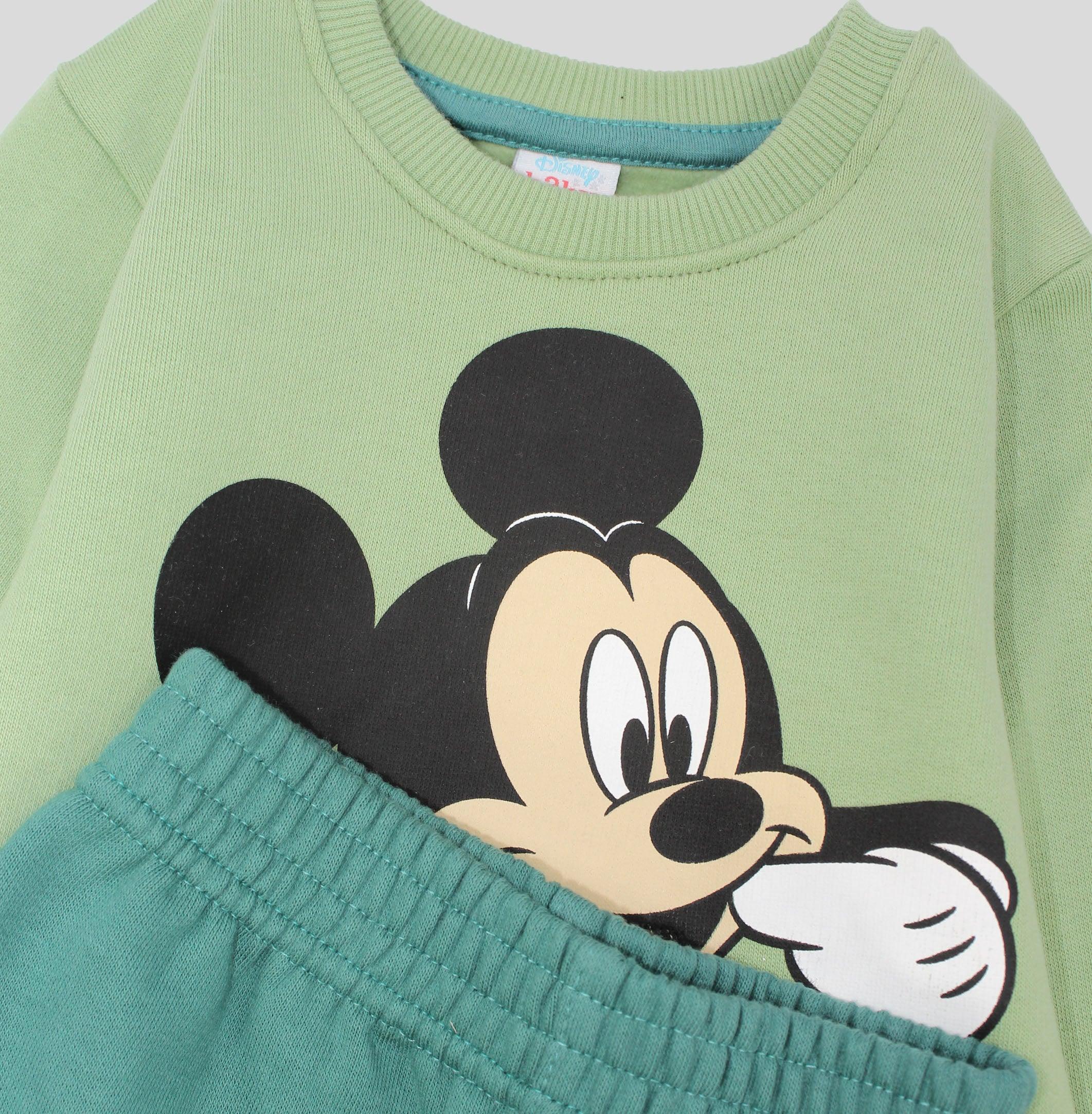 Mickey Mouse Long-Sleeved Fleeced Pajama - Ourkids - Morenella