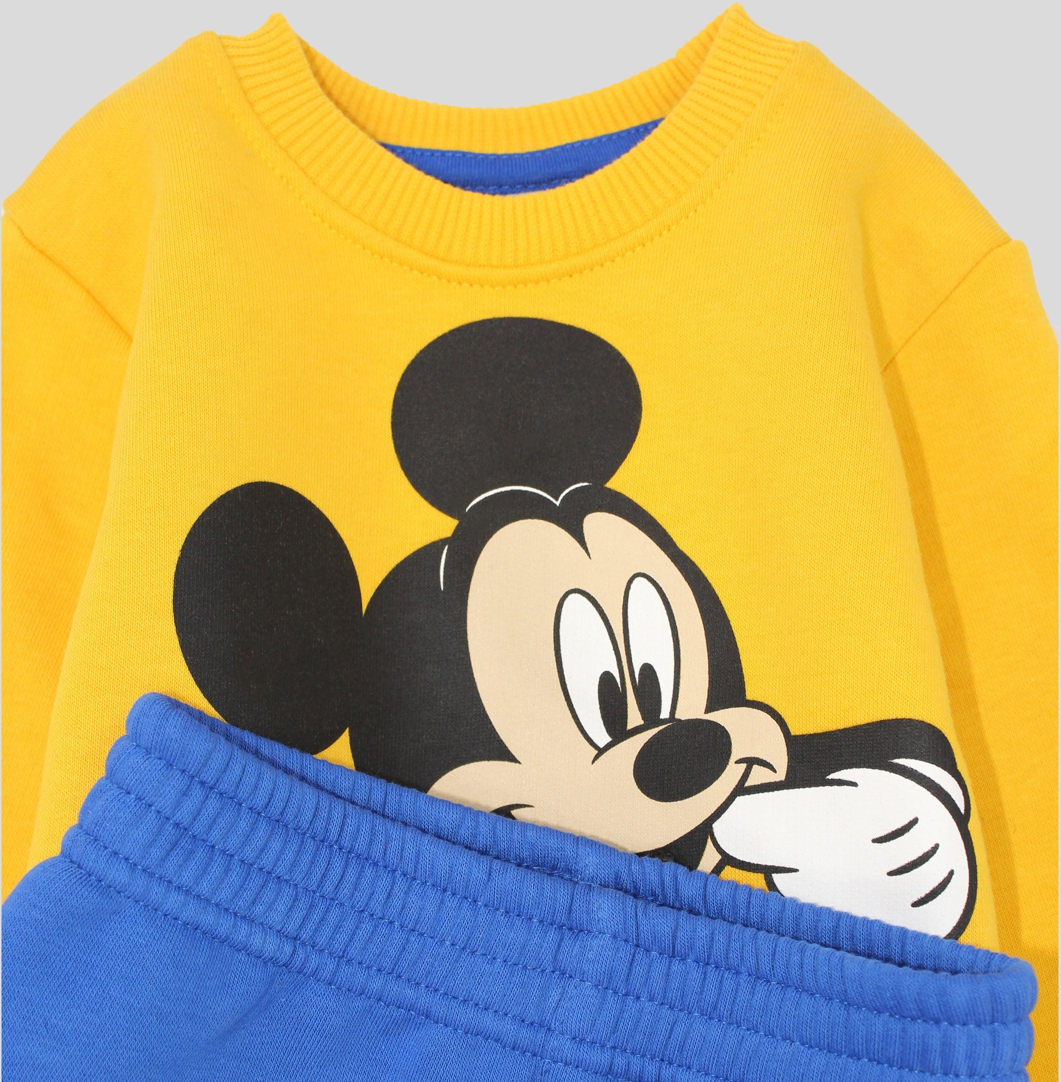 Mickey Mouse Long-Sleeved Fleeced Pajama - Ourkids - Morenella