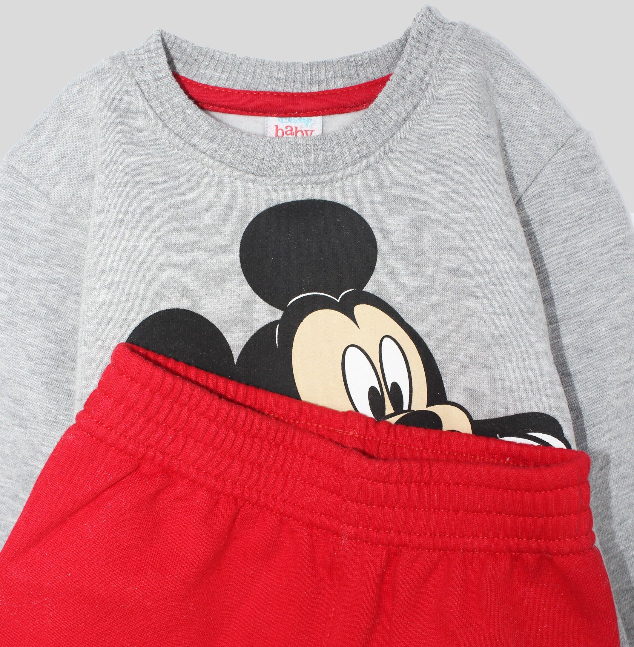 Mickey Mouse Long-Sleeved Fleeced Pajama - Ourkids - Morenella