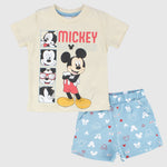 Mickey Mouse Short-Sleeved Pajama - Ourkids - Papillion