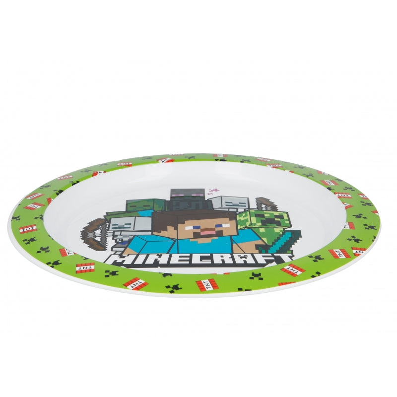 Minecraft Plastic Microwavable Plate - Ourkids - Stor