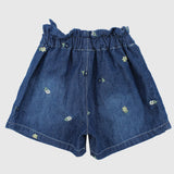 Mini Flowers Jean Shorts - Ourkids - Quokka