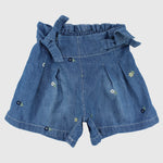 Mini Flowers Jean Shorts - Ourkids - Quokka