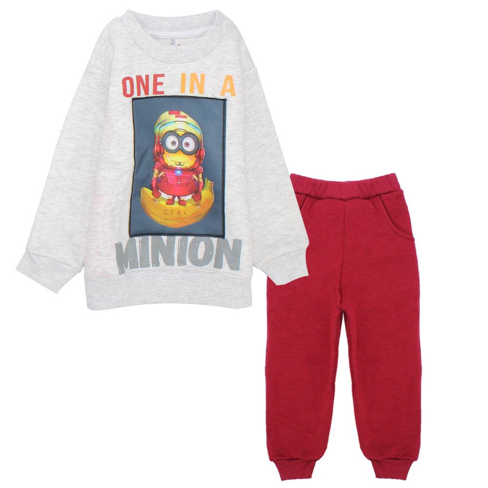 Minions Long-Sleeved Fleeced Pajama - Ourkids - JOKY