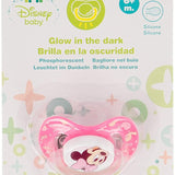 Minnie Mouse - Anatomically Shaped Silicone Teat 0-6months (Glow In The Dark) (Pink) - Ourkids - Stor