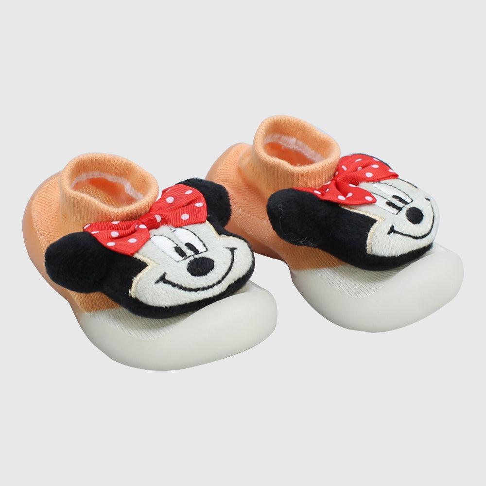 MINNIE MOUSE GRIPPER SLIPPER WINTER THICK COTTON BABY SOCKS - Ourkids - Bella Bambino