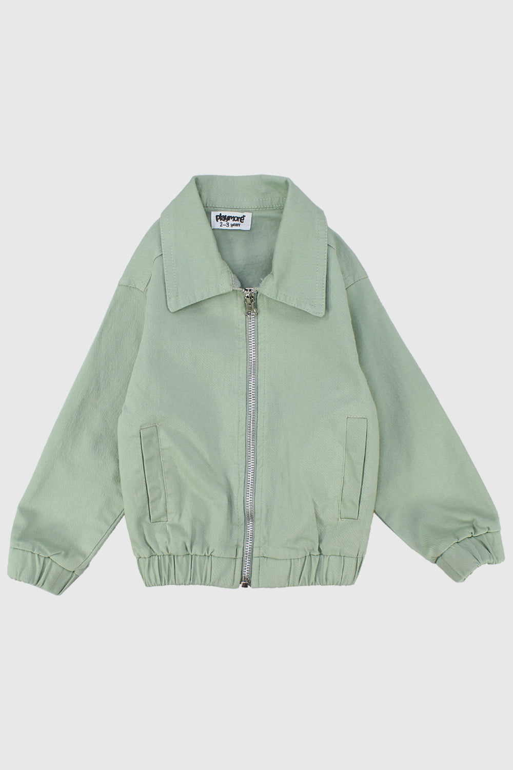 Mint Green Long-Sleeved Jacket - Ourkids - Playmore