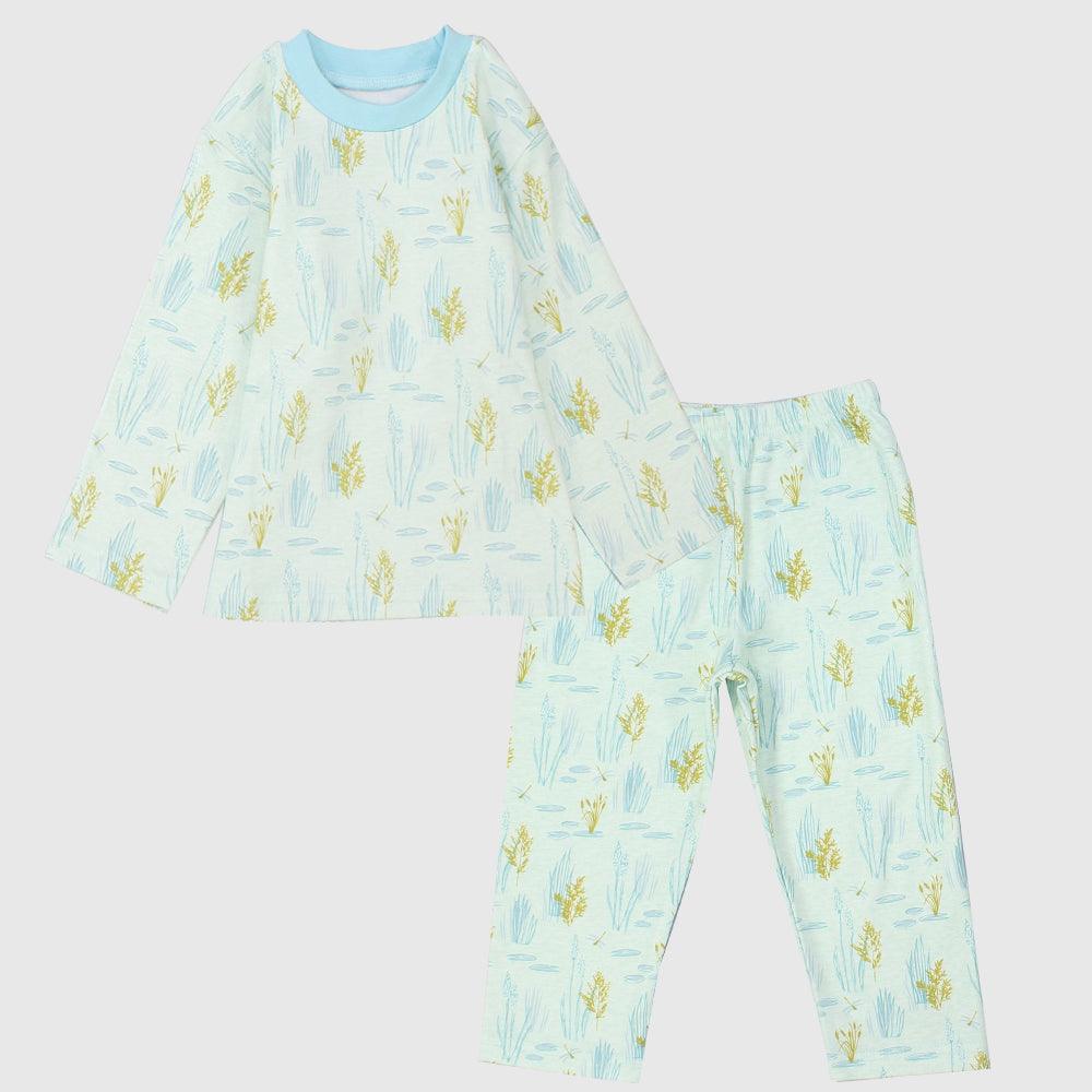 Mint Green Long-Sleeved Pajama - Ourkids - Al Sayad