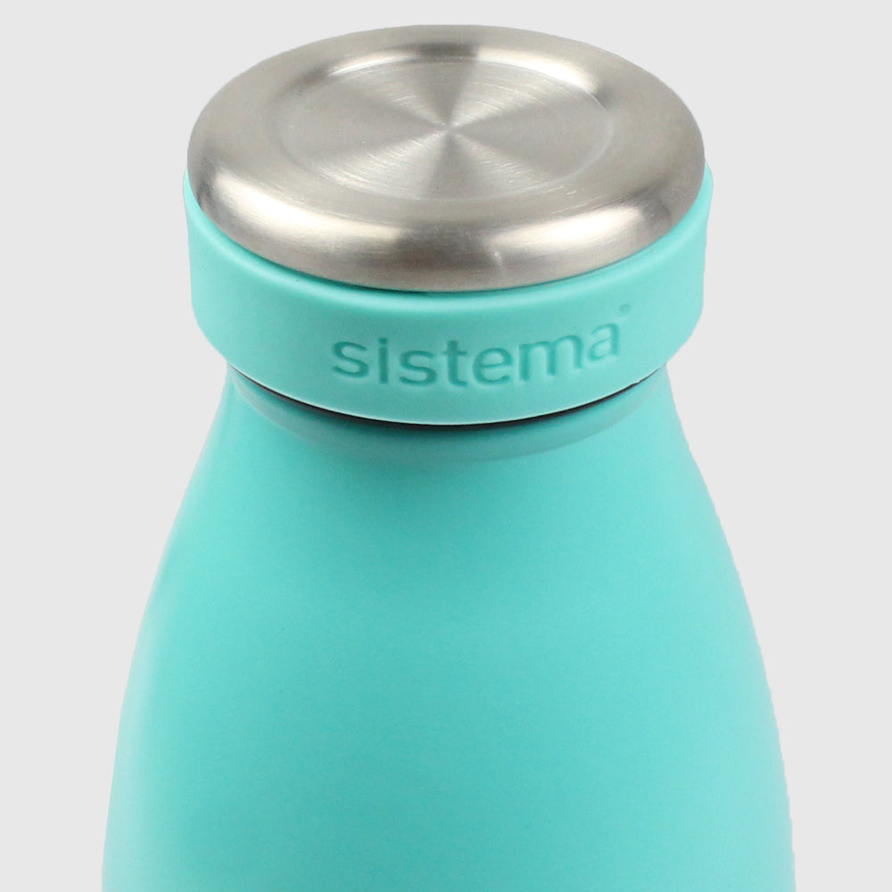 MINTY TEAL SISTEMA HYDRATION 750ML STAINLESS STEEL BOTTLE - Ourkids - Sistema